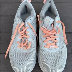Hoka One One Bondi 7 Womens Sneaker  Size 9.5 Harbor Mist Sharkskin